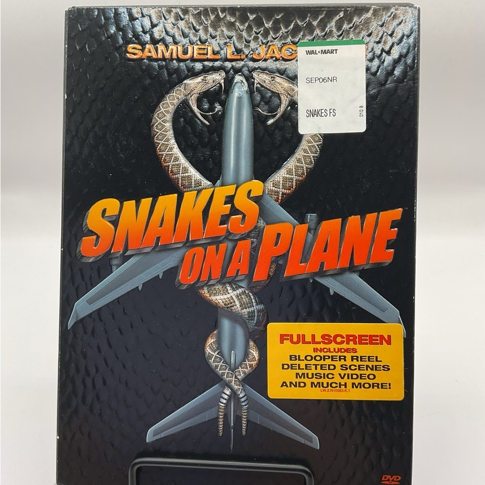 Snakes on a Plane DVD - Black and Orange Cover